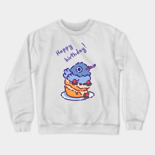 Happy birthday pigeon Crewneck Sweatshirt